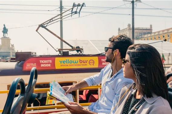 Lisabon All in One ticket Hop-On Hop-Off Bus, Tram and Boat