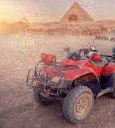 ATV Safari Ride at Giza Pyramids with Quad Bike.